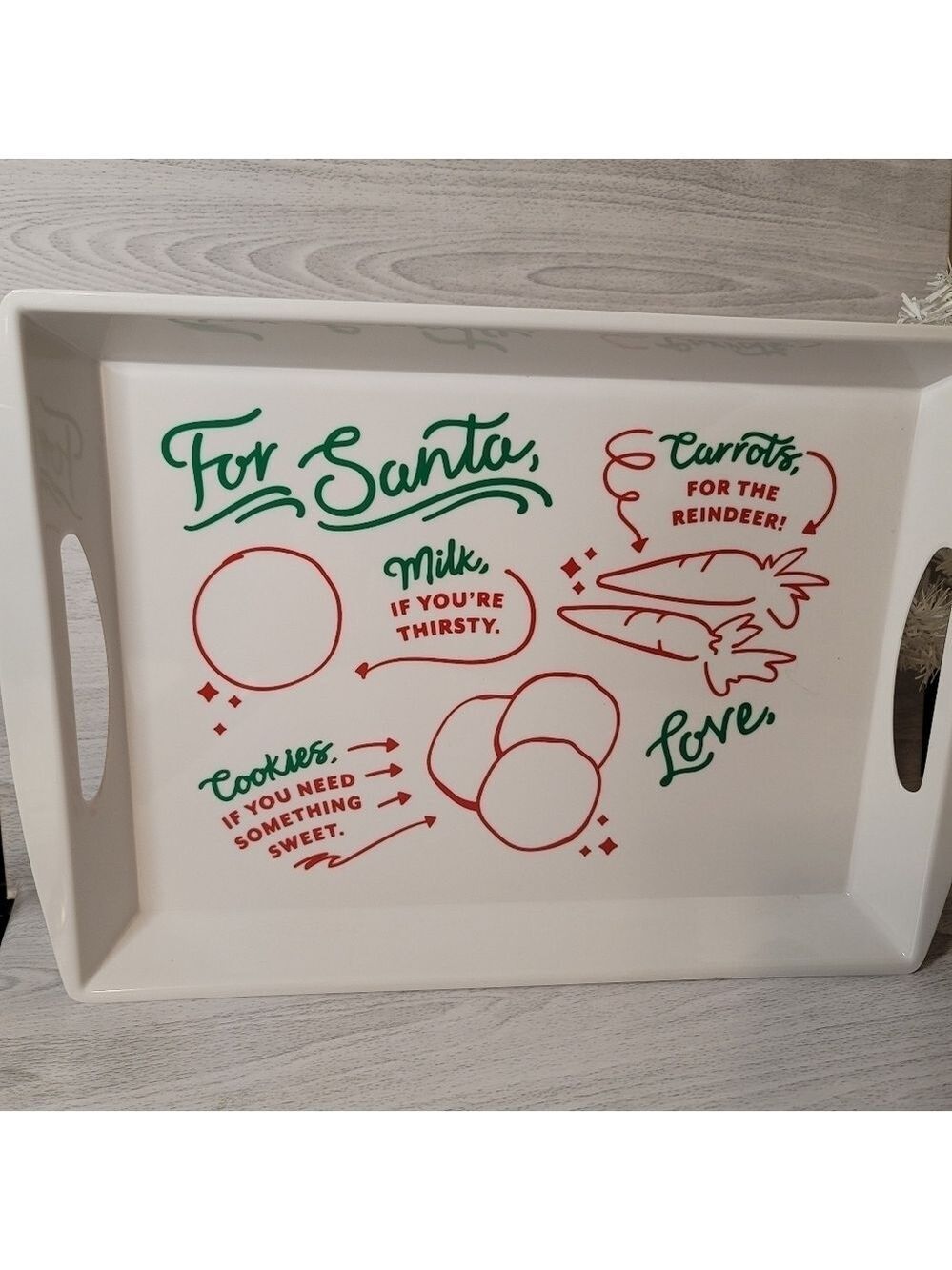Personalized Santa Cookie Tray